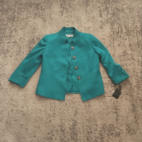 TAHARI Turquoise blazer NWT - Picture 7 of 7
